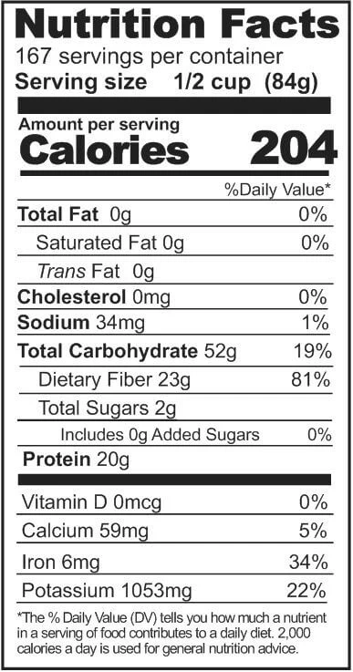 Rainy Day Foods Blackeye Beans 25 lb. Bag - 135 Servings - Image 3