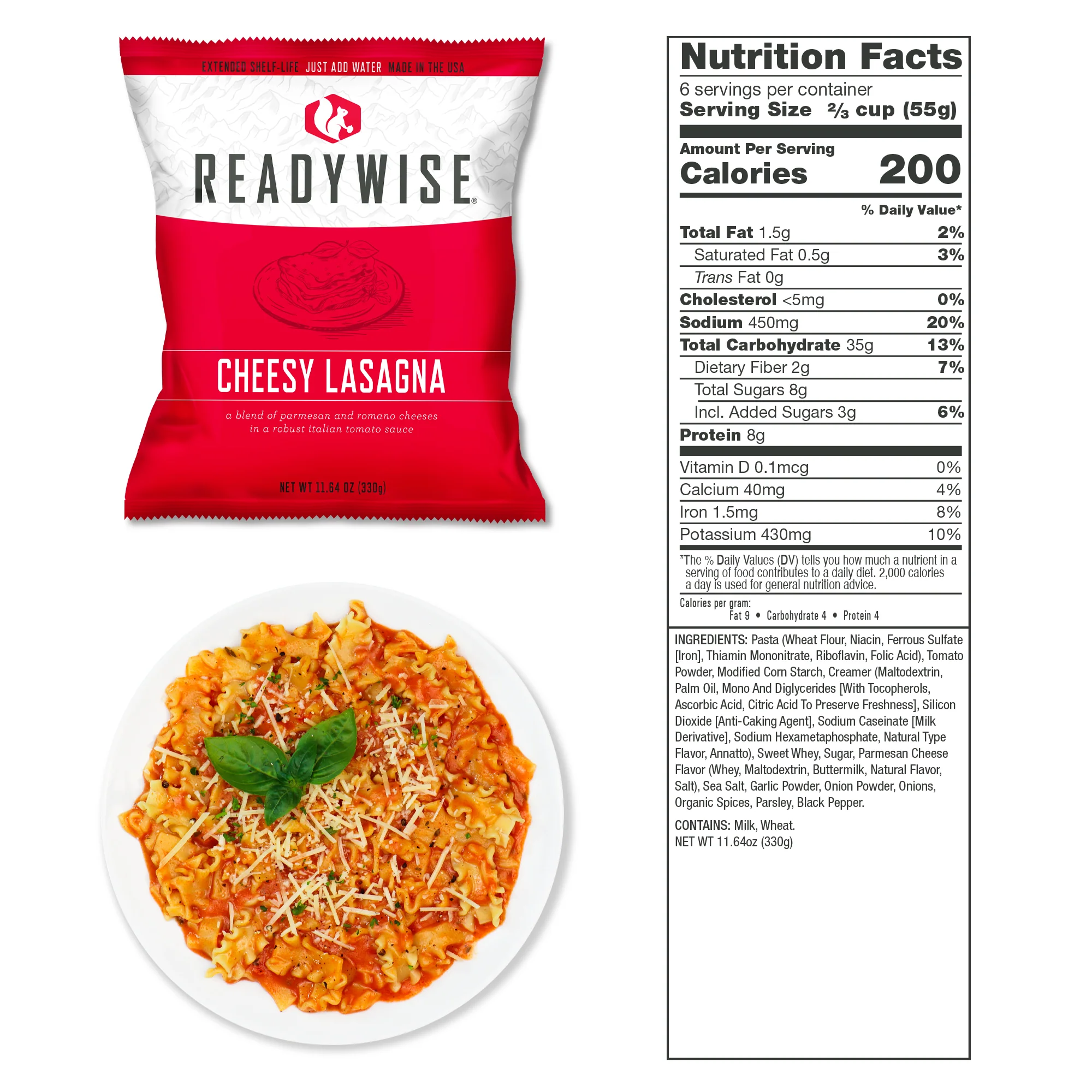 ReadyWise - 60 Serving Entrée Only Grab and Go Food Kit - Image 3