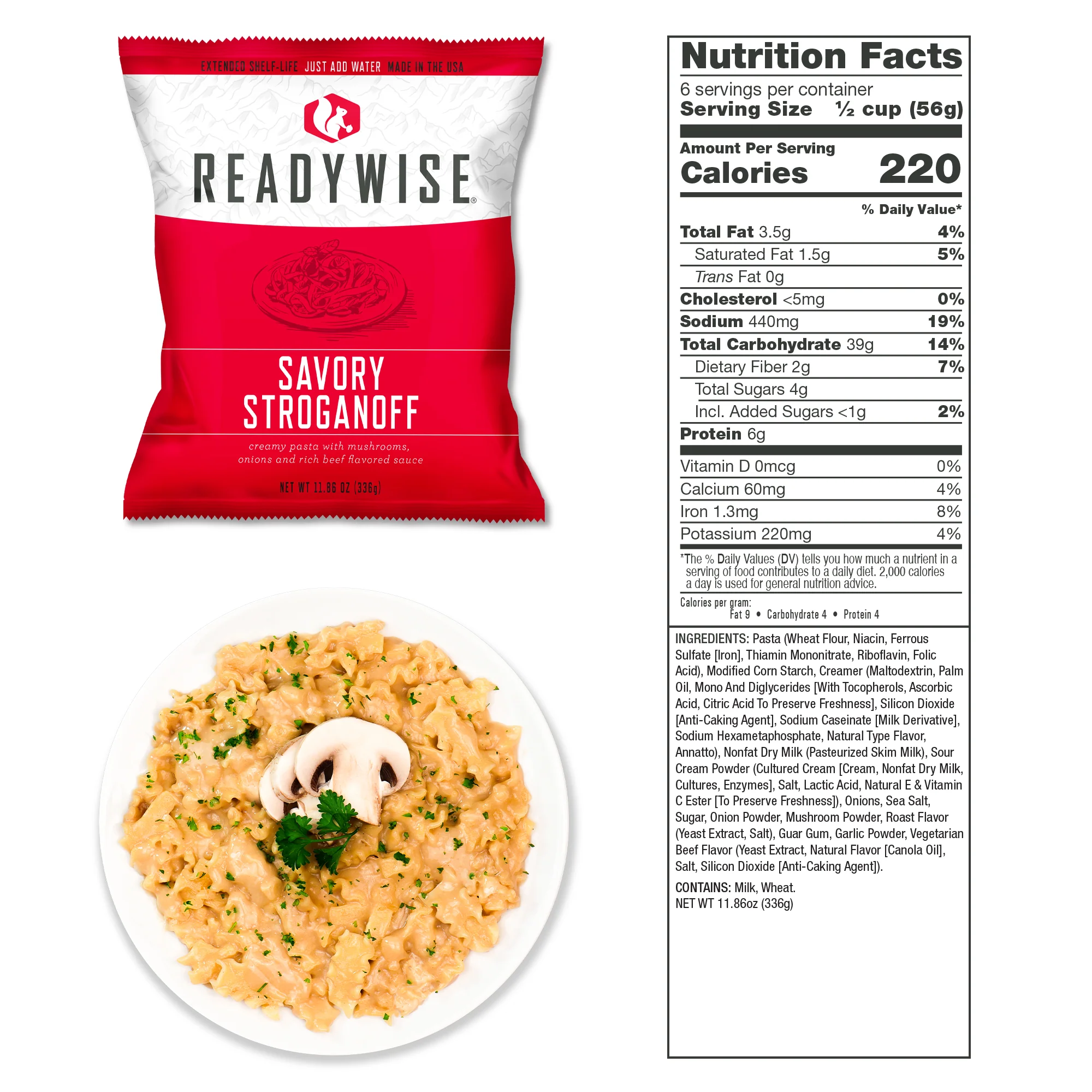 ReadyWise - 60 Serving Entrée Only Grab and Go Food Kit - Image 9