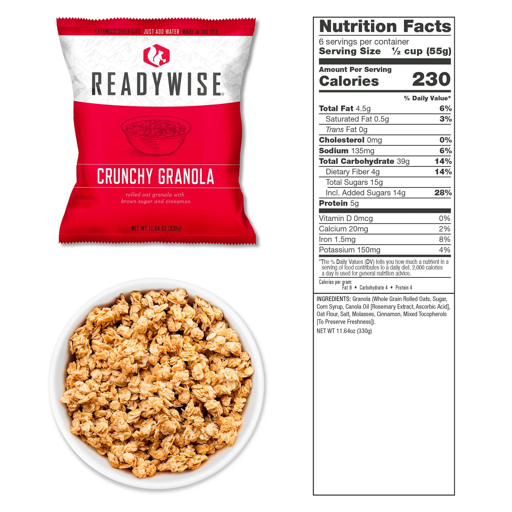 ReadyWise - 84 Serving Breakfast and Entrée Grab and Go Food Kit - Image 6
